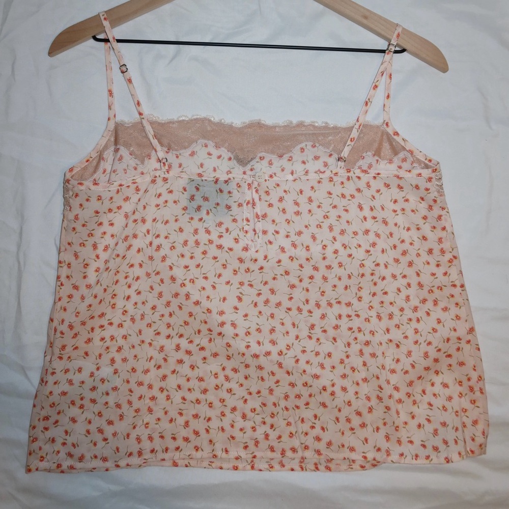Reformation Peach Floral Lace Cami Top - Picture 4 of 4